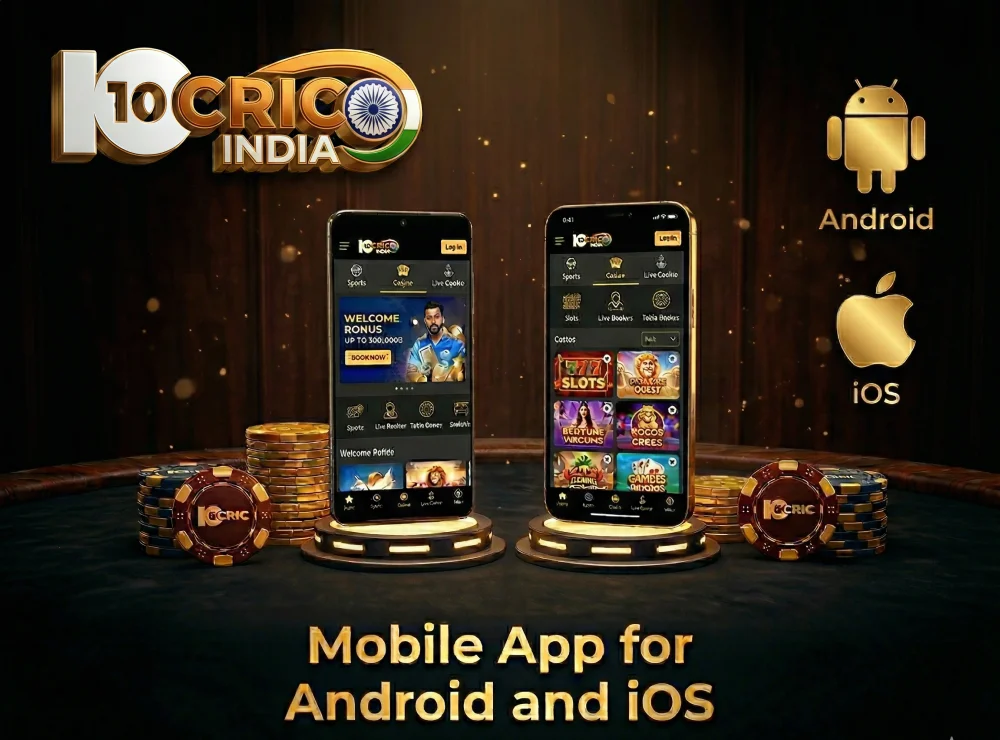 The 10Cric mobile app for Android and iOS in India